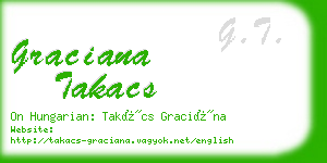 graciana takacs business card